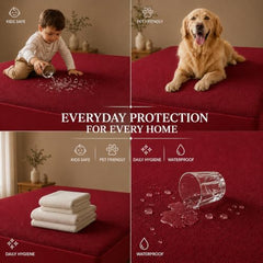 HOMEKART Premium Cotton 220TC 78 x 72 x 8 King Size Double Bed Mattress Cover Protector with Zip/Chain|Provides All Around Protection - 1 pc Multicolor (Grey, 78 x 72 x 8)