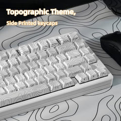 dagaladoo Cute PBT keycaps,Coffee Cat, XDA Profile Keyboard Keycaps