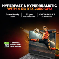 HP Victus, Intel Core 5 210H, 4GB RTX 3050 A (24GB DDR5, 512GB SSD) FHD, 144Hz, 300 nits, IPS, 15.6''/39.6 cm, Win11, M365* Office24, Mica Silver, 2.29kg, fa2500TX, Backlit, Gaming Laptop