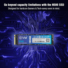 EVM Internal SSD Interface PCle Gen 3x4 Fast Performance, Ultra Low Power Consumption NVME PCIe SSD (EVMNV/256GB, Black, 256GB)