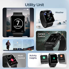 boAt Ultima Regal w/ 2.01”(5.10 cm) Crystal-Clear AMOLED Display, 1000 NITS Brightness,Premium Metal Body, Functional Crown, 100+ Sports Modes, Fitness Smart Watch for Men & Women (Steel Black)