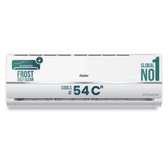 Haier 1 Ton 3 Star Twin Inverter Split AC (Copper, 7 in 1 Convertible, Frost Self Clean, HD Filter, Cools at 54Â°C, Long Air Throw - HSU11V-TMS3BN-INV,White)