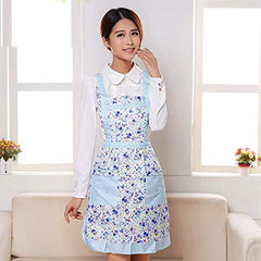 SYGA Black Dotted Design Waterproof Stylish Polyester Fiber Women Apron