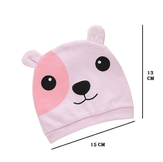 SYGA 1 Piece Small Dog Design Baby Cotton Sleep Cap_Blue