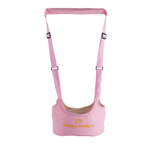 SYGA Handheld Baby Walker with Harness, Adjustable Walking Assistant Helper for Infant Child (Age 6 Months to 24 Months),Stand Up and Learn Walking, Pink