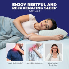 WELLGIVER Cervical Butterfly Pillow | Orthopedic Memory Foam for Neck & Shoulder Pain | Ergonomic Contour Design | Dual Height Support | Side Sleeper Pillow with Arm Rest - Pack of 1