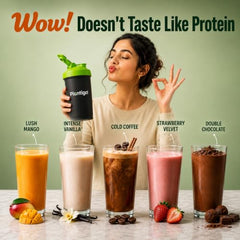 Plantigo Plant Protein Powder with Moringa Superfood | 25g Protein, 5g BCAA, 2.5g Leucine, Digestive Enzymes | 3rd Party Lab Tested | Lush Mango Flavor - Travel Pouch