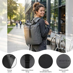 Storite Premium 15.6 Inch Laptop Backpack for Men & Women (Grey)