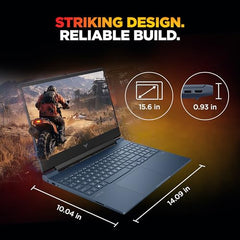 HP Victus, AMD Ryzen 7 7445HS, 6GB RTX 4050, 16GB DDR5(Upgradeable) 512GB SSD, 144Hz, IPS, 300nits, FHD, 15.6''/39.6cm, Win11, M365* Office24, Blue, 2.29kg, fb3118AX, Backlit, DTS Audio, Gaming Laptop