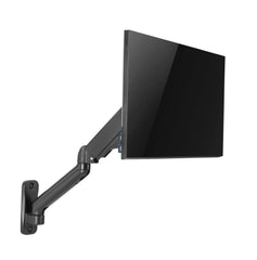 Jin Office Wall Mounted Monitor Stand for 13-32 Inch Monitors| 8Kg Weight Capacity| Spring Assisted Monitors Stand | Adjustable Metal Wall Monitor Arm Mount | (Black)