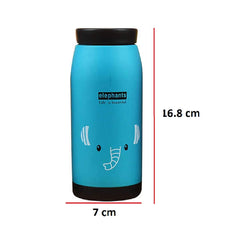 SYGA 1 Piece Stainless Steel 500ml Creative Cartoon Thermos Mug Belly Cup Water Bottle (360ml_Blue)