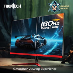FRONTECH Ultima Series 24 Inch Curved LED Monitor, Refresh Rate 100Hz, 3500R Curve, Full HD 1080p, Built in Speaker, Bezel Less Design, HDMI & VGA Ports, 3 Years Warranty (MON-0088, White)