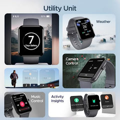 boAt Ultima Regal w/ 2.01”(5.10 cm) Crystal-Clear AMOLED Display, 1000 NITS Brightness,Premium Metal Body, Functional Crown, 100+ Sports Modes, Fitness Smart Watch for Men & Women (Steel Black)
