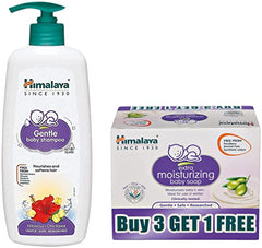 Himalaya Gentle Baby Soap for Newborns | No Post Bath Dryness | B3G1 FREE - 125g | Gentle Cleansing With Phyto-Oil Complex of 100% Natural Oils of Almond & Olive| No. 1 Doctor Recommended Brand
