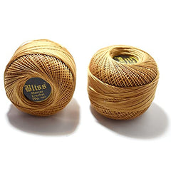 Dhruv Crafts Crochet Cotton Thread Yarn for Cross Stitch, Knitting, Embroidery & Craft Projects, Mercer Crochet Thread Ball, Shade B25 Red, 20 Gram, 0.5 MM Thickness, Sewing & DIY Supplies