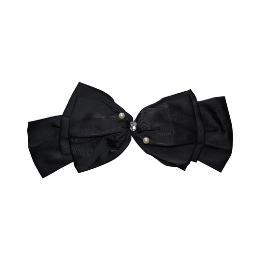 MOMISY Bow Shaped Hair Clip, Hair Accessories for Women and Girls (3LayerBow Black, Free)