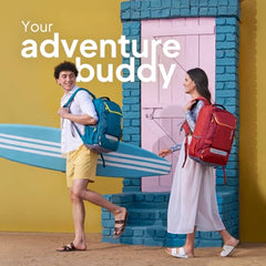 American Tourister Bowie The Outdoor Backpack In Teal - 35 Litre Capacity, 17" 5 Compartment Laptop Backpack Compartment, External Bottle Holder, And Shoe Compartment And, Green