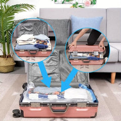 Vacuum Storage Bags for Clothes, Blankets, Comforters, Jackets – 5-Pack Space Saver Compression Bags with Hand Pump – Airtight Resealable Bags for Travel & Home Storage
