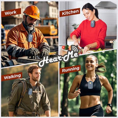 CUBETEK Hear-ME Wearable Bluetooth V5.4 Clip-Speaker with 5 Watts Sound, IPX7 Water/Dust Resistant, Torch, Built in Mic for Calling Function