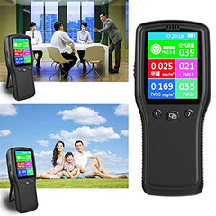 SYGA Air Quality Tester,Indoor Formaldehyde Detector Air Quality Monitor Indoor for TVOC PM2.5 PM10 HCHO