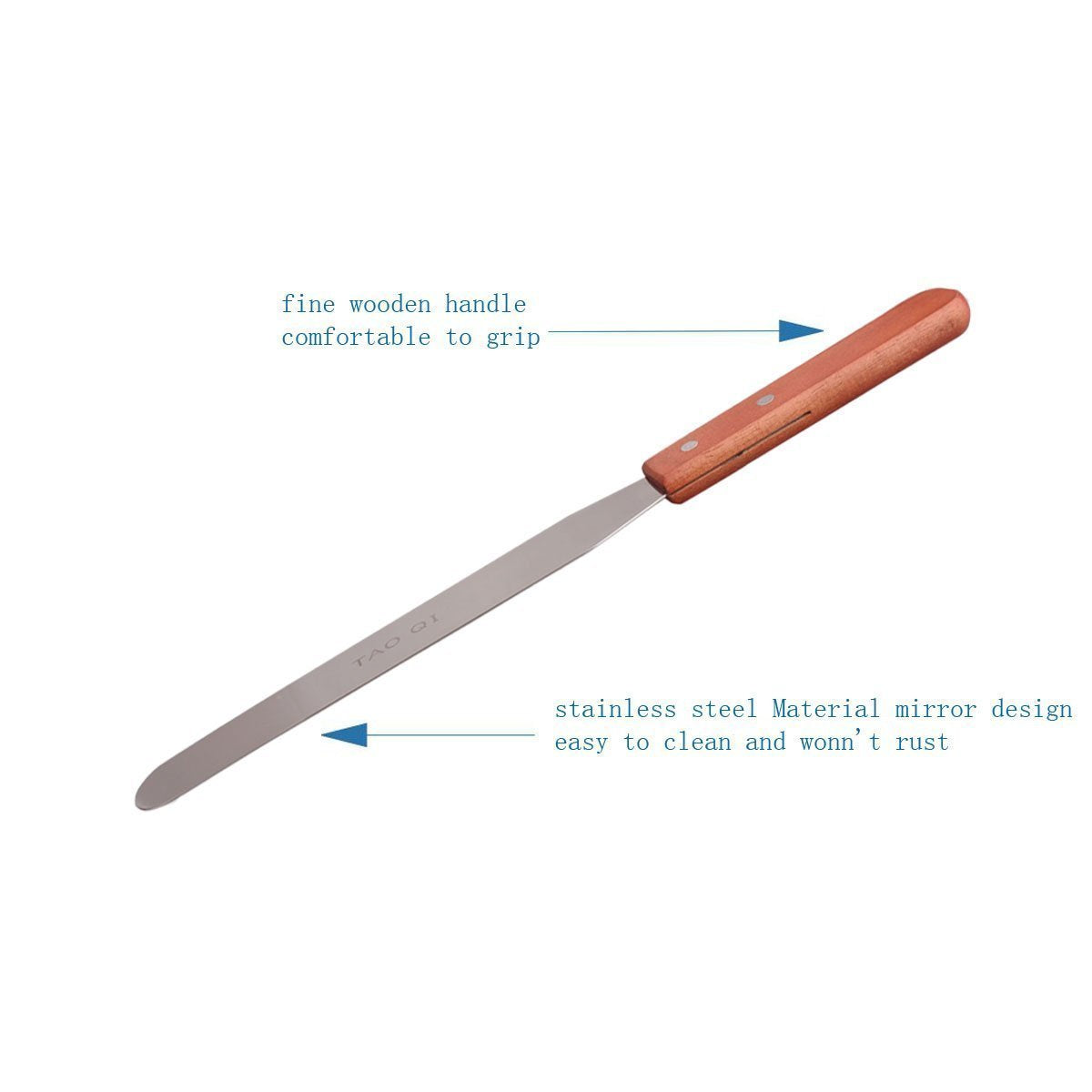 Syga 8 Inch Cake Knife Multiform Bread Knife Stainless Steel Serrated Bread Slicer Knife (Woodgrain)