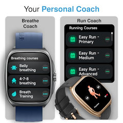Titan Evolution Smartwatch Comes with 1.85” AMOLED Display with 390 * 450 Pixel Resolution|SingleSync BT Calling|AI Voice Assistant|100+ Sports Modes and Watchfaces|Upto 7 Day Battery|IP68