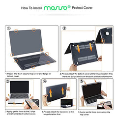 MOSISO Compatible with MacBook Air 13 inch Case 2021-2018 Release A2337 M1 A2179 A1932, Plastic Hard Shell&Keyboard Cover&Screen Film&Storage Bag for MacBook Air 13.3 inch Case, Deep Teal