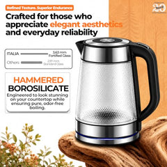 ITALIA Premium Stainless Steel Electric Kettle 1.7L