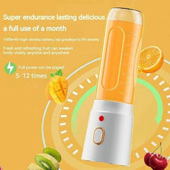 Juicer for Home ^ Lacossi Juicer Mixer Grinder with 1500mAh Battery, 6 Blades 3Gears Fast Blending, 2-Jar Capacity (400ml*2) | 40 Watts Bullet Rechargeable Portable Personal Juicer