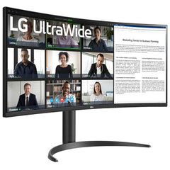 LG 34U640B Smartchoice 86 cm (34 Inch) 21:9 UltraWide WQHD (3440x1440) Curved Monitor(1800R), 144Hz, sRGB 99%, HDR10, Anti-Glare, HDMI X 2, DP, USB-C (PD 65W), PBP, PIP, Tilt/Height Adjustable Stand