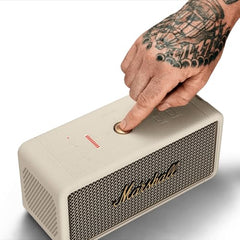 Marshall Middleton Portable Bluetooth Speaker with 20+ Hours of Portable Playtime, 360° Sound, Dust & Waterproof (IP67) - Black & Brass.
