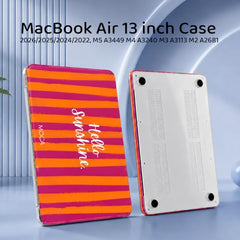 MOCA Case Compatible for New Apple MacBook Air 13 inch 2026 2025 2024 2022, M5 A3449 M4 A3240 M3 A3113 M2 A2681 Touch ID, Mac Air 13.6" Laptop Protective Plastic Hard Shell Cover (Crystal Clear)