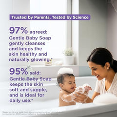 Himalaya Gentle Baby Soap for Newborns | No Post Bath Dryness | B3G1 FREE - 125g | Gentle Cleansing With Phyto-Oil Complex of 100% Natural Oils of Almond & Olive| No. 1 Doctor Recommended Brand