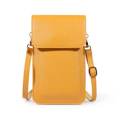 MOMISY Women Cellphone Sling Bag Card Holder Wallet Purse Clutch Handbag Crossbody Shoulder Bag for Girls (Yellow)