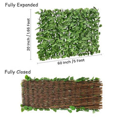 Go Hooked Durable Plastic Artificial Grass Fence for Outdoor Decor Plastic Versatile Maintenance Free Easy Install Weather Resistant UV Decorative Protected Green Pack of 1