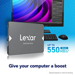 Lexar NQ100 2.5" SATA III 6Gb/s Internal SSD 256GB, SSD Hard Drive Up to 550MB/s Reading, Internal SSD SATA for Laptop, Desktop, PC