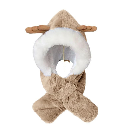 SYGA Baby Winter Beanie Hat Animal Shaped Warm Cap and Scarf (2-6 Year)