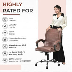 GOYALSON Ergonomic Revolving Office Home Swivel Desk Chair with Adjustable Height Smooth Moving (2, Black, Standard)