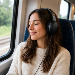 Hama Fun C USB-C Wired On-Ear Headphones with Microphone | 40mm Drivers, In-Line Remote, Adjustable Headband, Stereo Sound for Smartphones, Calls & Music, Black 5 Years Warranty