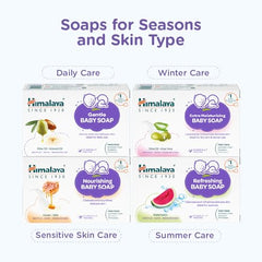 Himalaya Gentle Baby Soap for Newborns | No Post Bath Dryness | B3G1 FREE - 125g | Gentle Cleansing With Phyto-Oil Complex of 100% Natural Oils of Almond & Olive| No. 1 Doctor Recommended Brand