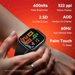 REDMI Watch Move 1.85 Premium AmoLED,14 Day Battery,Best Accuracy,Dual Core Processor Smartwatch (Black Drift Strap, Free Size)