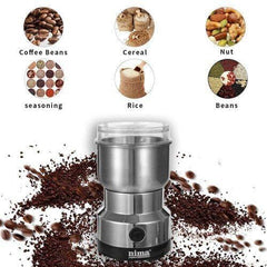 CriaXo india Nima Mixer Grinder Smash Machine Stainless Steel Multifunctional Electric Grinder & Chopper Dried Spice Hurbal Masala Coffee Beans, Nuts & Grains (Silver)