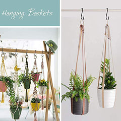 YourGift Steel 10 Pack Heavy Duty S Hooks Black S Shaped Hooks Hanging Hangers Hooks For Kitchen, Bathroom, Bedroom And Office: Pan, Pot, Coat, Bag, Plants(10 Pack/S Hook/Black/2.4 Inch)