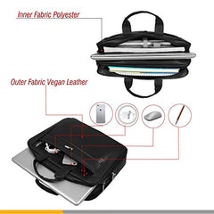 Zipline Laptop bags for men office use | Faux Leather Laptop Bag for Man - Fits 14/15/15.6 inch Laptop/Macbook/Macbook Pro/Tablet Messenger Bags for Mens (1-Brown Bag)