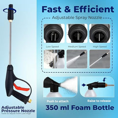WOSCHER AquaWash 1800W Car Washer High Pressure Gun | 150 Bar Pressure Washer for Car, Bike & Home | Car Washing Pump Machine, 8 L/Min | 18 Months Warranty