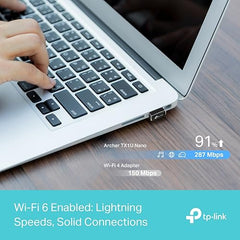 TP-Link Archer TX10UB Nano AX900 Wi-Fi 6 Bluetooth 5.3 USB Adapter, 900 Mbps Dual Band USB 2.0, Omni Directional Antenna, Supports Windows 11/10