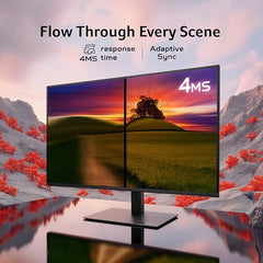 Acer B277U GB 27 inch WQHD (2560x1440) IPS Monitor | ErgoStand Tilt Swivel Pivot Height Adjust | 120Hz AdaptiveSync |TUV Low BlueLight | Strong Sturdy Design | HDMI DP Audio Out | Speakers I Black