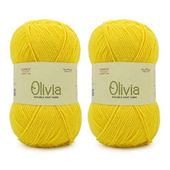 Ganga Acrowools Acrylic Olivia,Double Knit Yarn. Hand Knitting&Crochet Yarn. Oekotex Class 1 Certified. Pack of 2 Balls-100Gms Each. Shade No-Olv012, Maroon