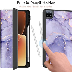 Robustrion Cover for Xiaomi Mi Pad 8/8 Pro/Xiaomi Pad 7/7 Pro 11.2 inch Cover Case with [Pencil Holder], Trifold Flip Case Cover for Xiaomi Pad 7/8 Cover [Auto Sleep Wake] - Black