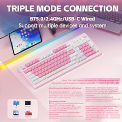 AULA 99 Key Keyboard, Wireless Gaming Keyboard Bluetooth Computer Keyboards